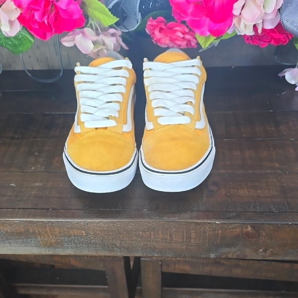Old Skool Flax Yellow Vans Skate Casual shoes - Picture 1 of 14